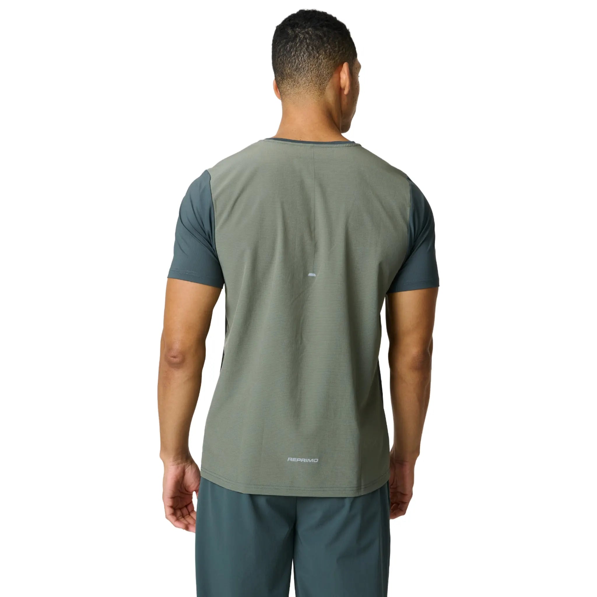 Back Reprimo Clima Dark Moss Khaki T-Shirt REP261-116